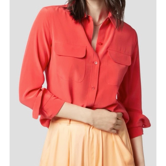 Equipment Tops - Equipment Slim Signature Silk Shirt